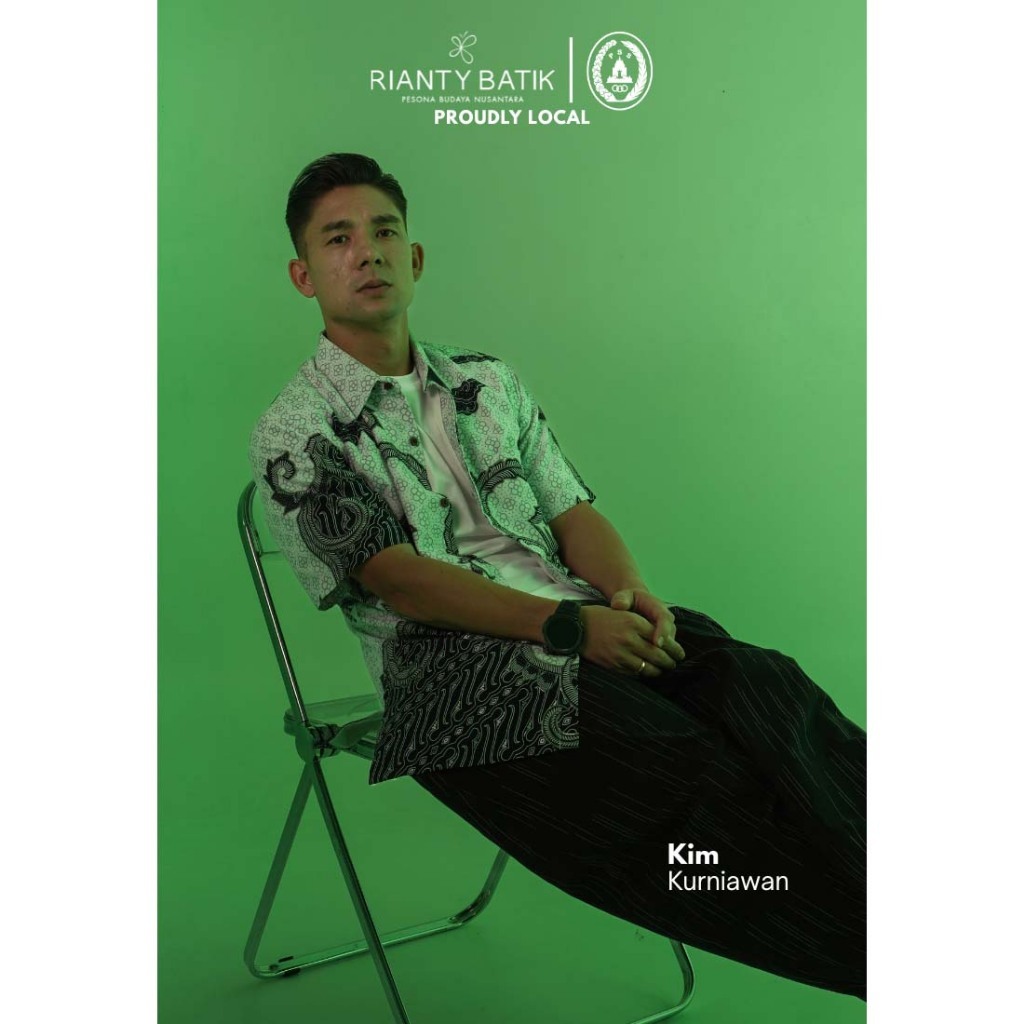 Rianty Batik Premium Pria Special x PSS Sleman Kemeja Pendek Baswara