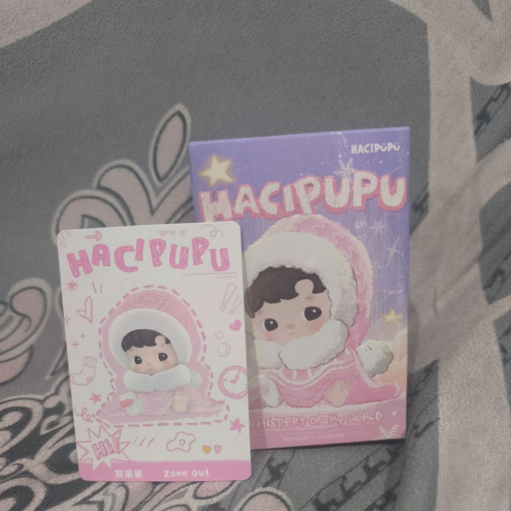 hacipupu pink zone out whispers of my world labubu earphone