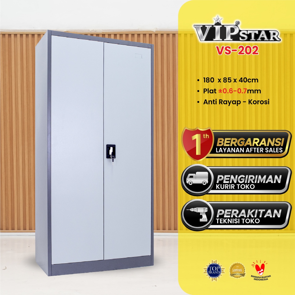 VIP Star VS-202 Lemari Arsip Swing Plat Lemari Arsip Besi Swing Plat