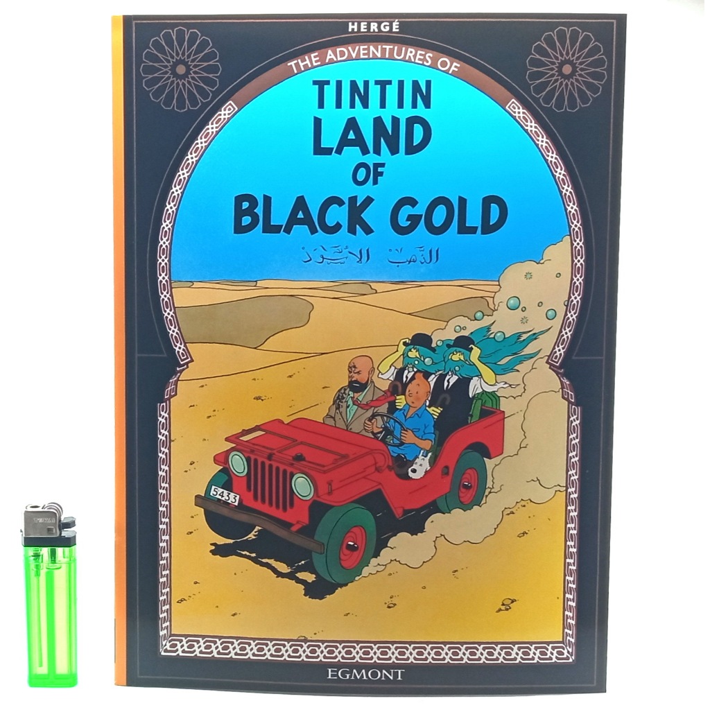 Komik Egmont Tintin Land Of Black Gold Negeri Emas Hitam Format Lebar Bahasa Inggris Original