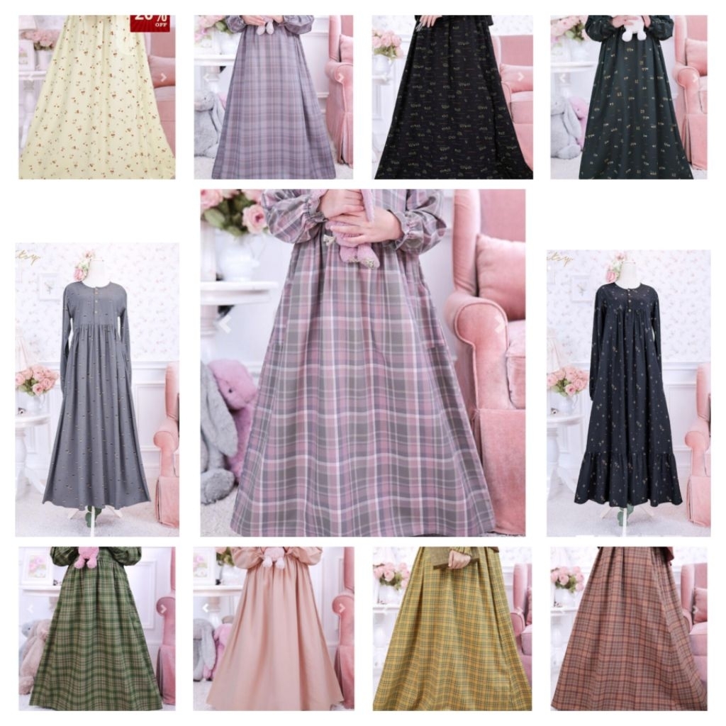 Gamis Ditsy Mei Ditsy Moslem Little Ditsy Ditsy Reject by Ditsy Official