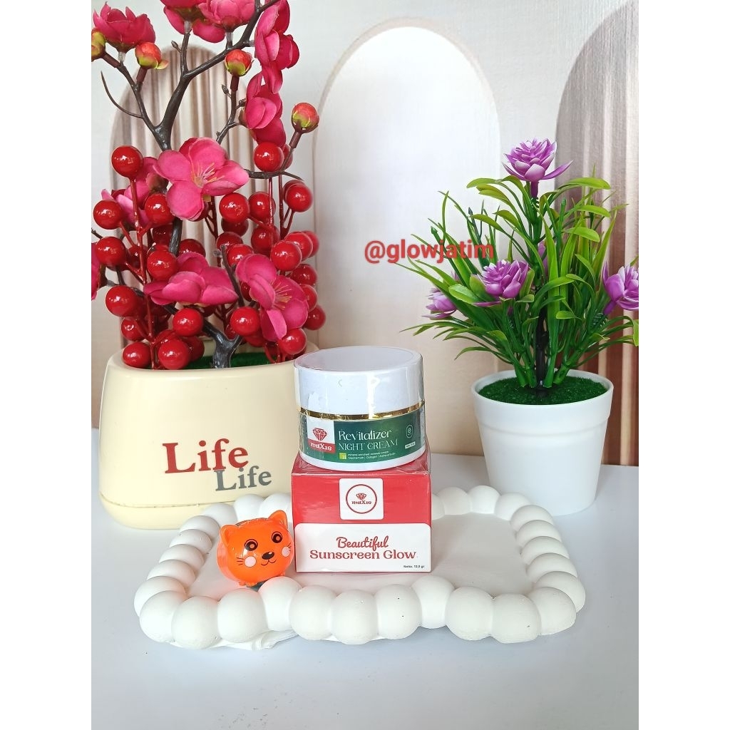 PAKET CREAM FLEK /Cream Hijau DAN SUNSCREEN MAXIE