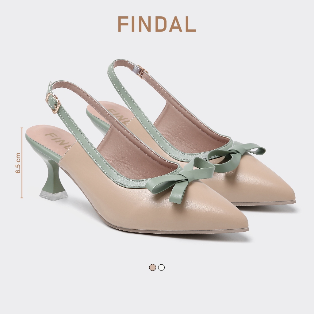 FINDAL Hera Heels Wanita Slingback Heels Kasual Mules Shoes HI-113