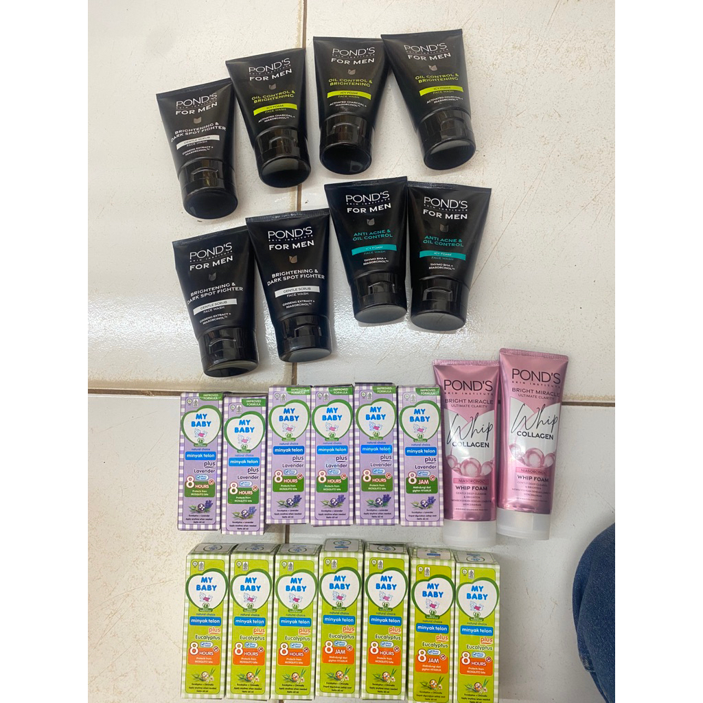 ponds mens 8pcs ponds cewe 2pcs my baby 13pcs