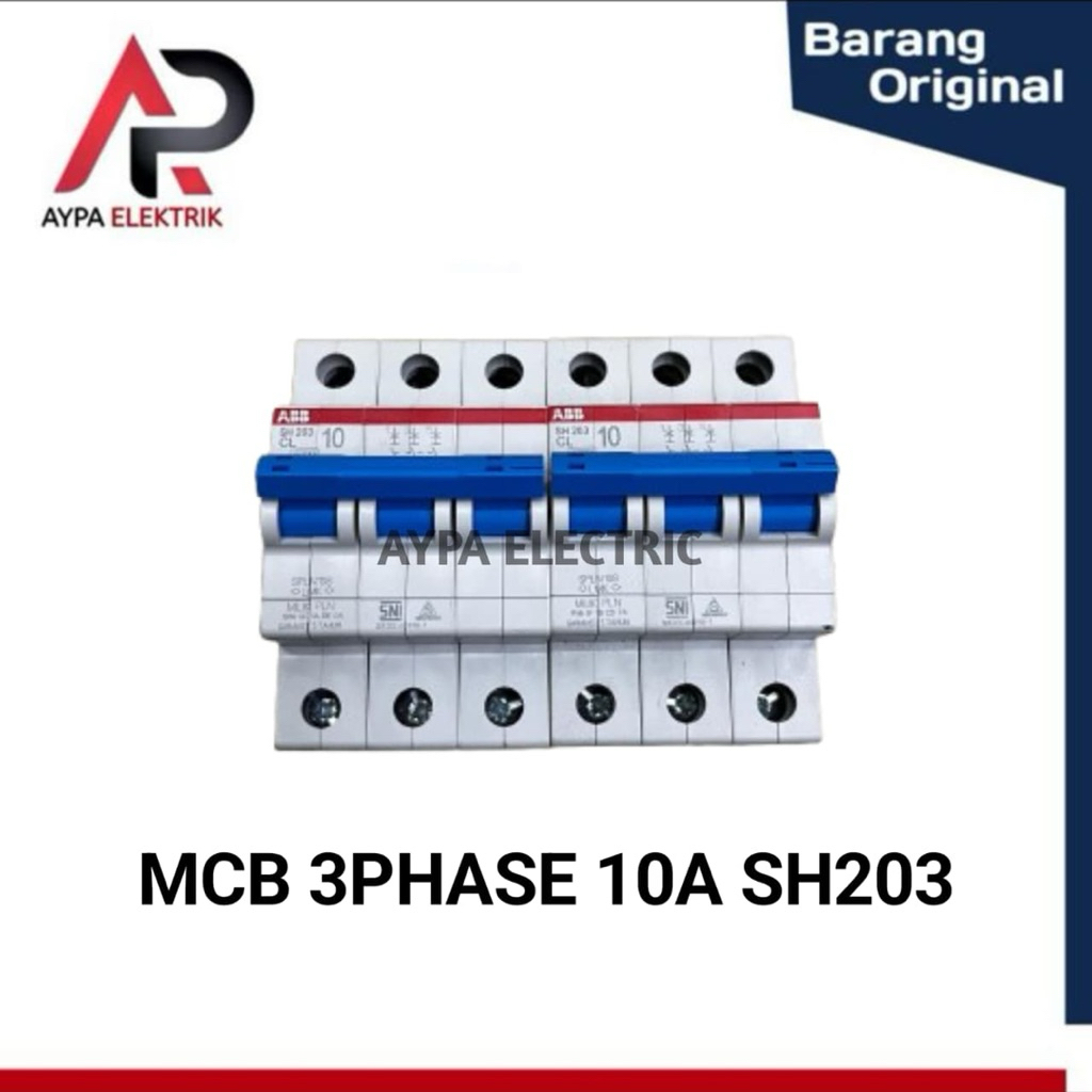 MCB 3Phase ABB 10Amper SH203