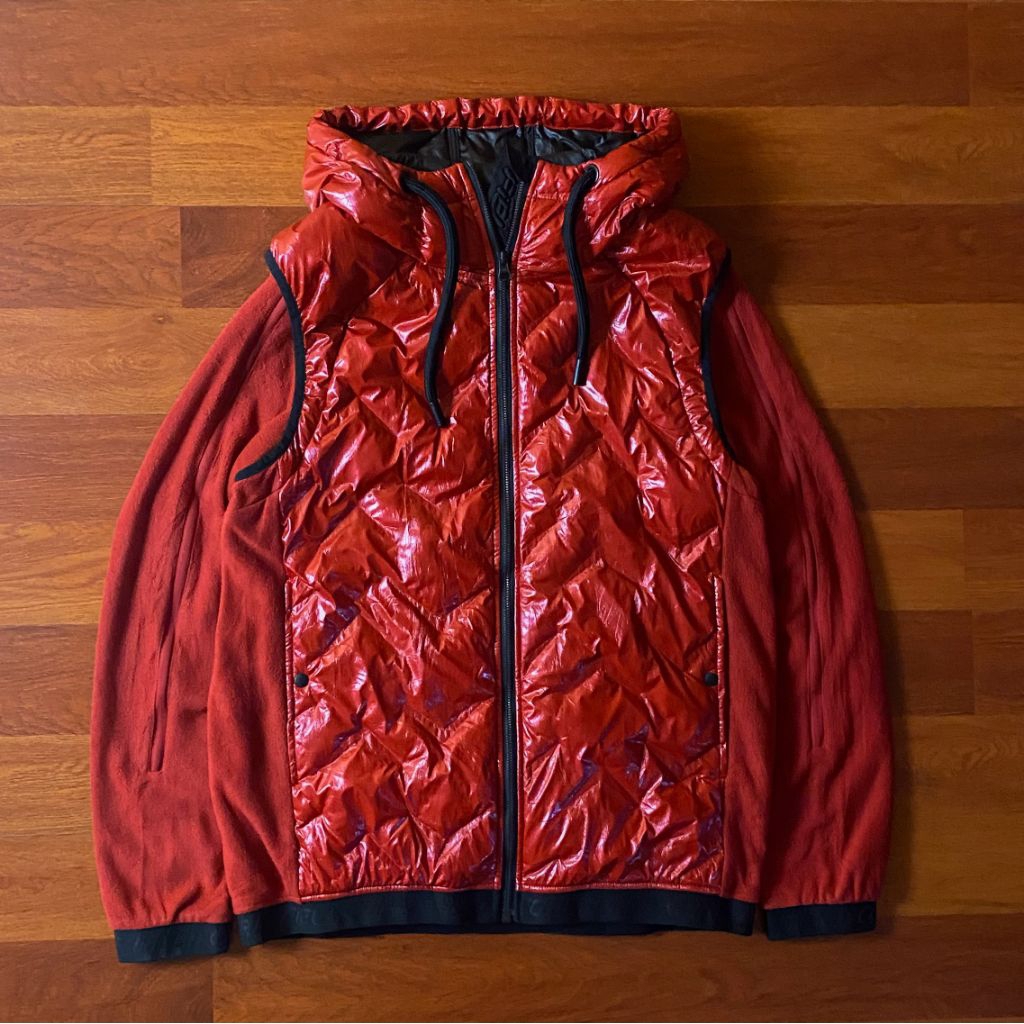 Field core puffer and fleece jacket ( L ) pria