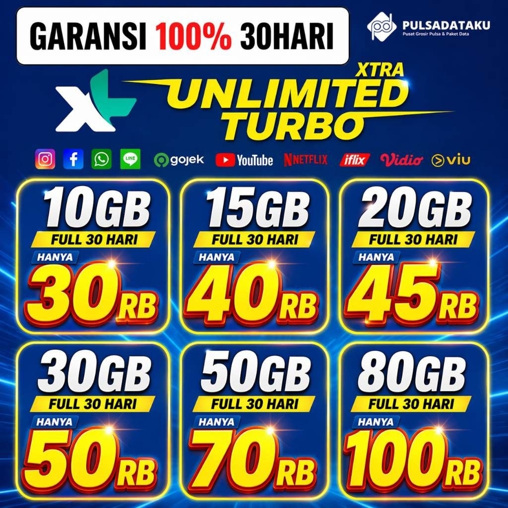 XL Paket Data Circle Kuota Nasional Besar Hingga 100GB