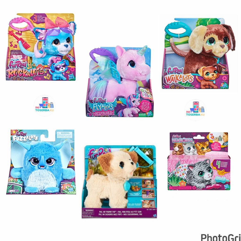 FURREAL  ROCKALOTS, FURREAL FLYALOTS FLITTER MY UNICORN, FURREAL WALK A LOTS PUPPY, FURREAL FUZZALOT