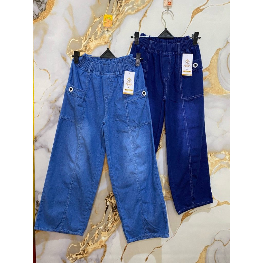 CELANA ANAK JEANS CEWEK STANDAR/KULOT JEANS ANAK PEREMPUAN TANGGUNG