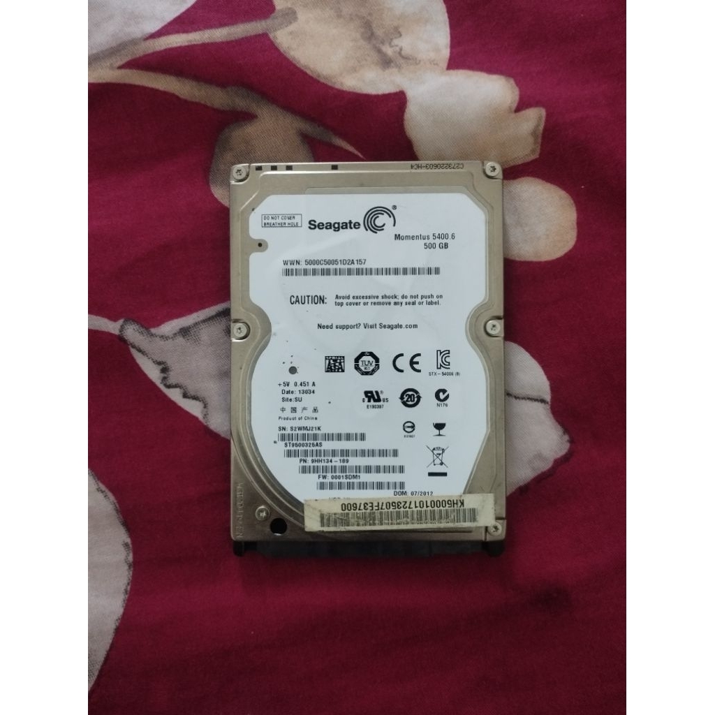 Hardisk Seagate 500 gb