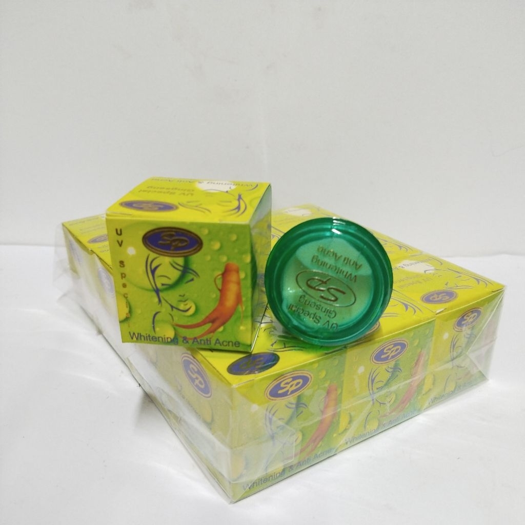 12pcs Cream UV Ginseng / Sp ginseng Pelembab wajah Asli