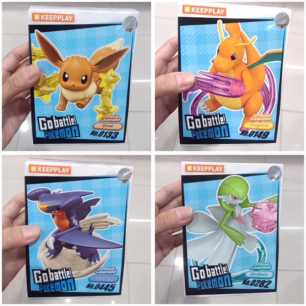 FIGURE KEEPPLEY BATTLE POKEMON EEVEE / DRAGONITE / GARCHOMP / GARDEVOIR