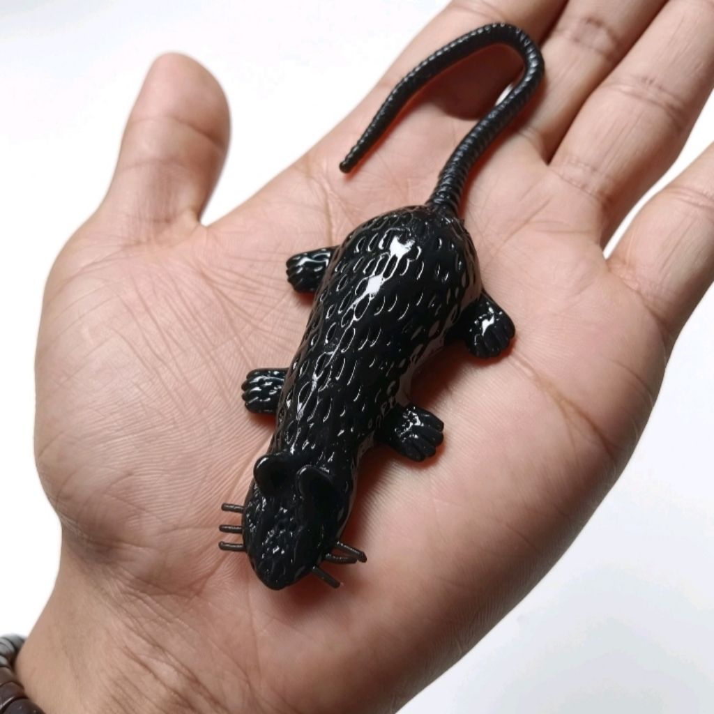 Mainan Tikus Karet Tikus Palsu Prank Jahil Realistis - Replika Tikus Hitam Tekstur Lengket - Mainan 