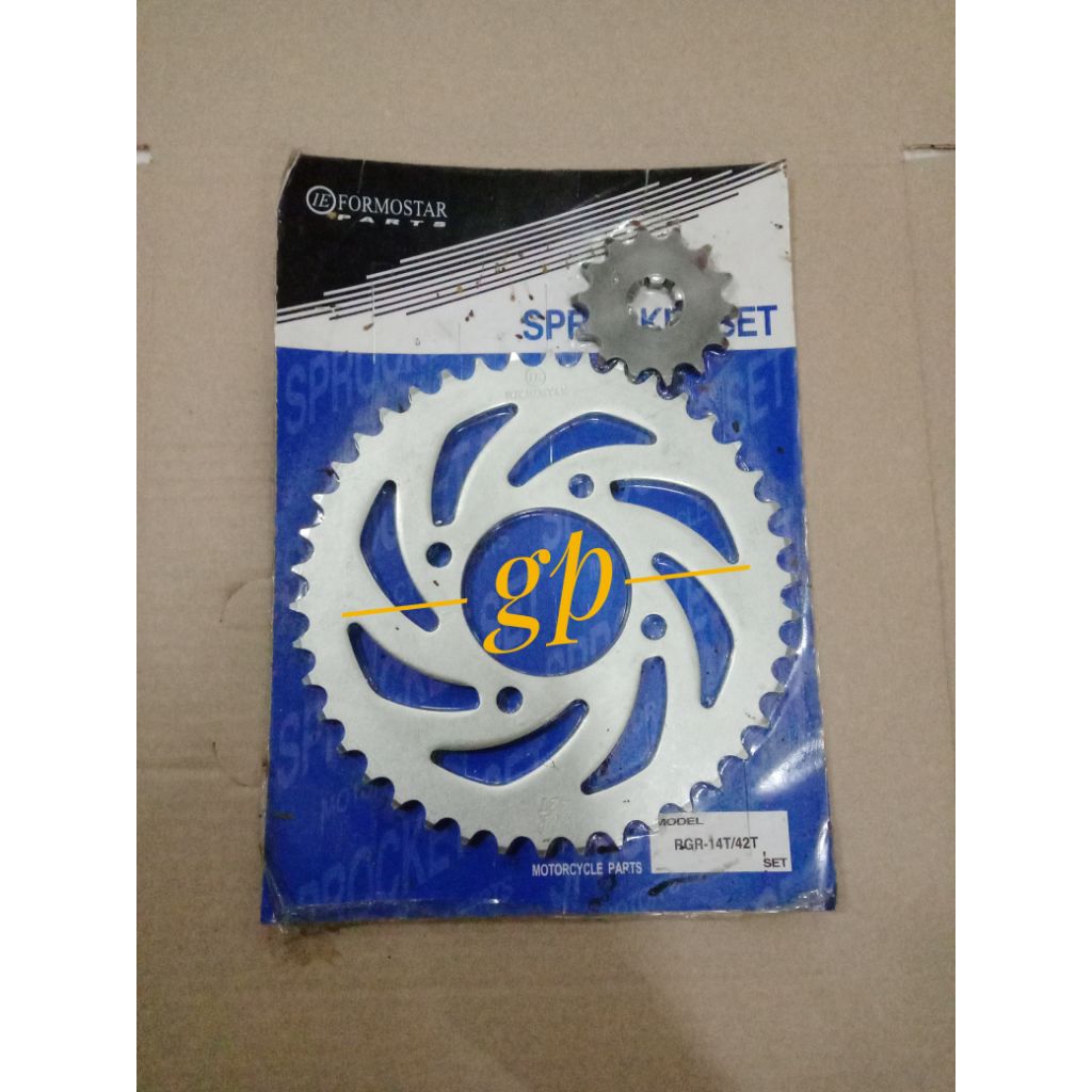 GEAR GIR SET DEPAN BELAKANG RGR 150 14T/42T