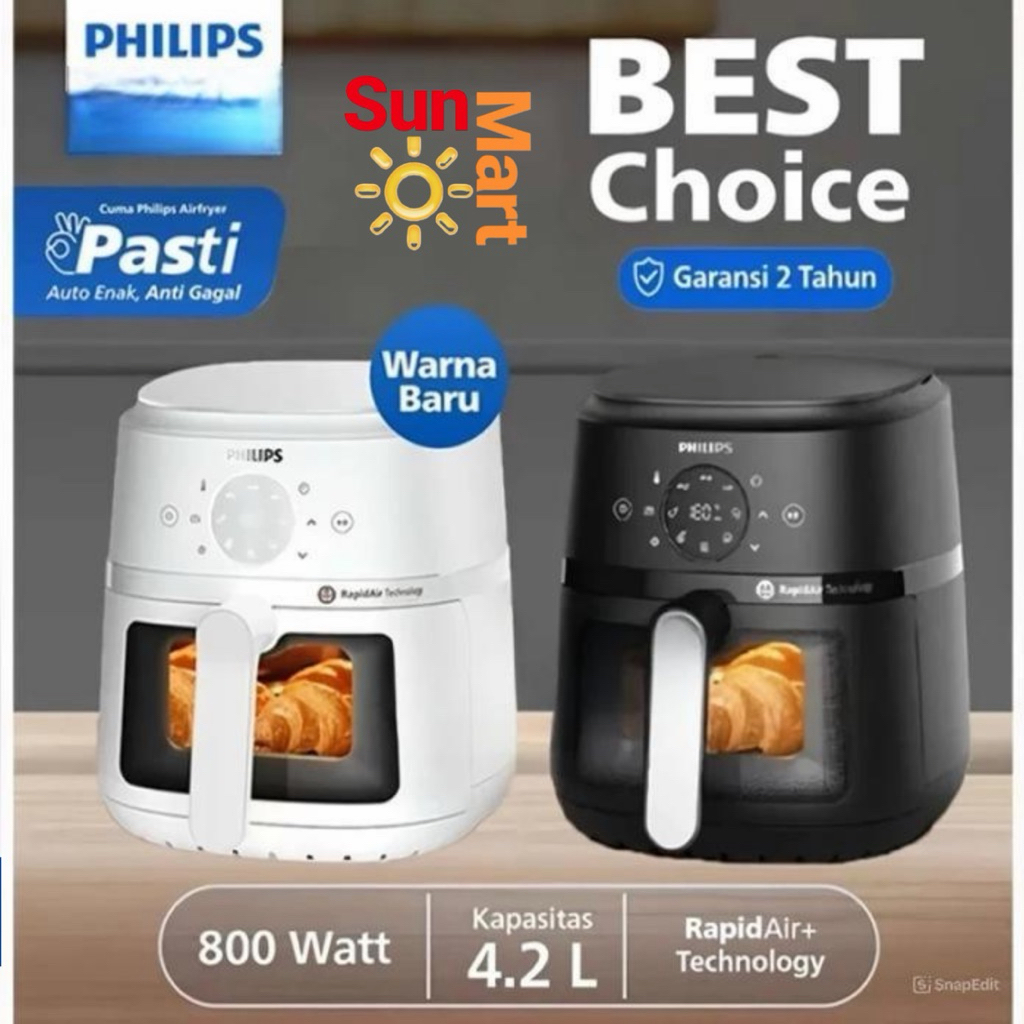 Airfryer PHILIPS Mulai dari 500 Watt, Air Fryer 4.2 L Rapid Air Technology air fryer low watt, Phili