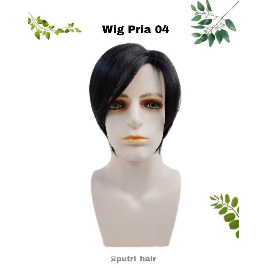 Wig Pria 04/Wig Pria/Wig Pendek Pria/Wig Pria Kekinian