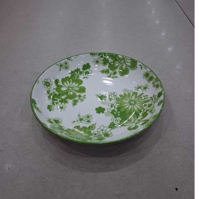 Winston Piring Buah Cosmos Hijau Ukuran 8//Piring Buah Motif Bunga Hijau Ukuran 8 Winston