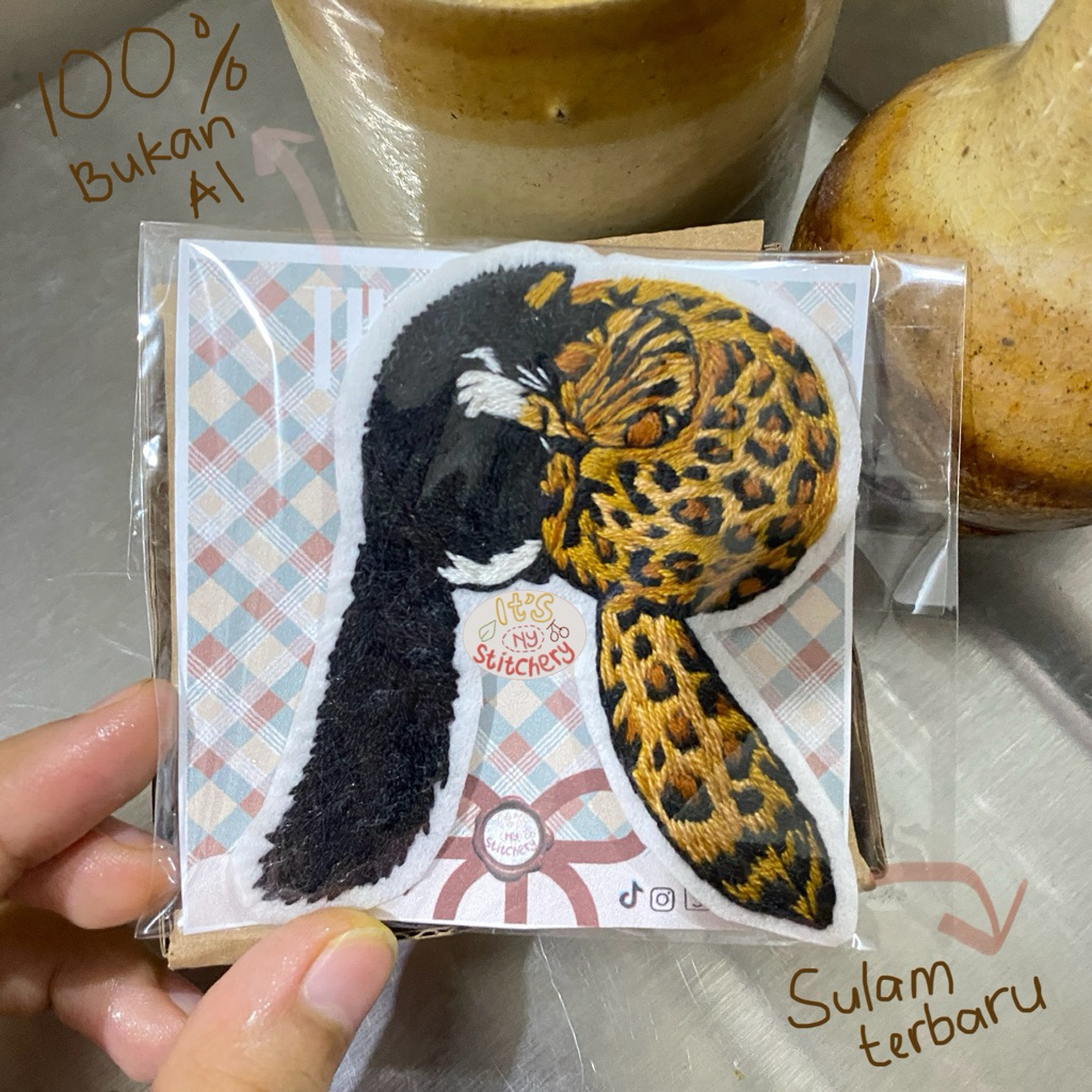 Patch Sulam Tangan | Embroidery Patches | Kado Inisial Couple