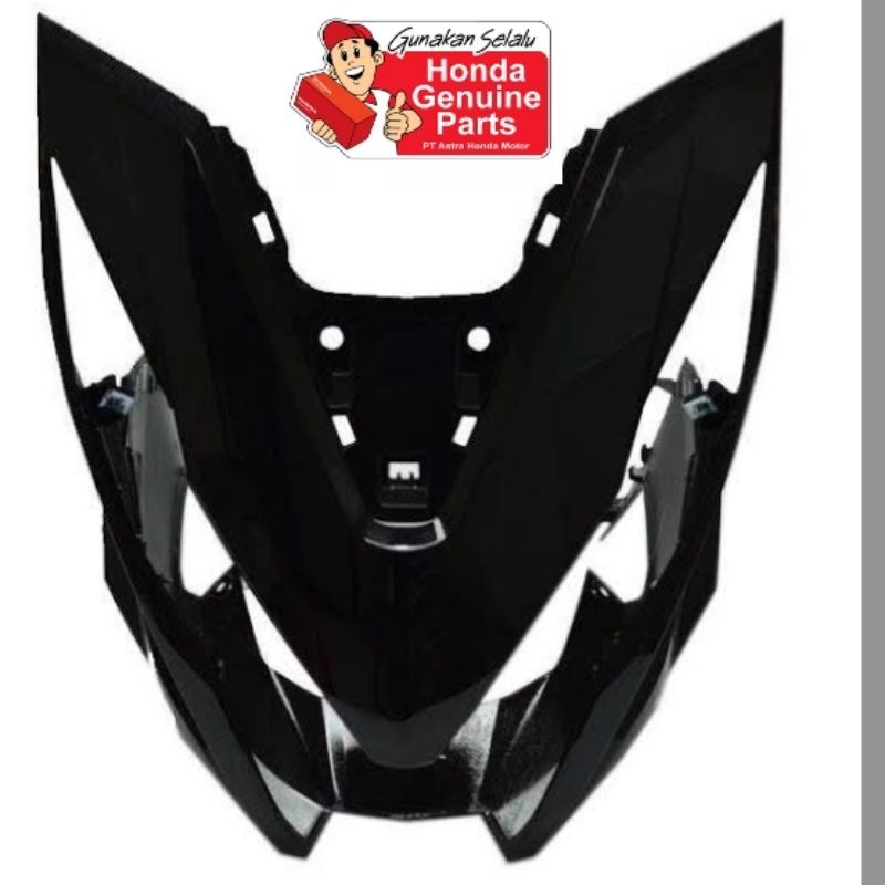 64301-K81-N00FMB Cover front tameng panel lampu depan beat esp beat street 2017-2019 HITAM ori Honda