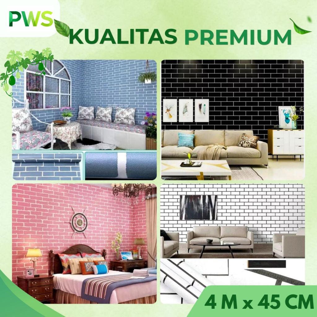 Wallpaper Dinding 3 Dimensi Wallpaper Dinding Motif Bata Wallpaper Dinding Ruang Tamu Estetik