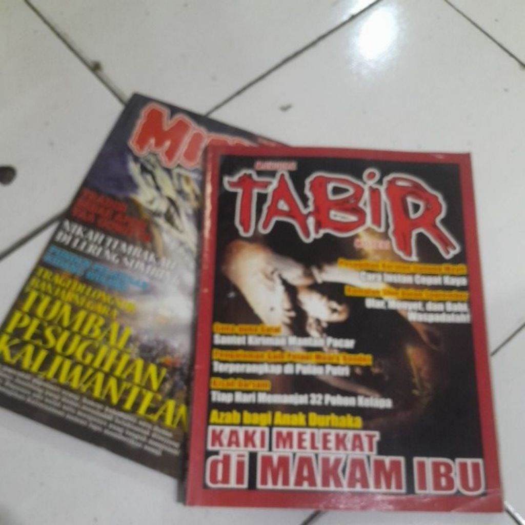 2 MAJALAH TABIR,MISTERI 2013/2015 BUKU BEKAS