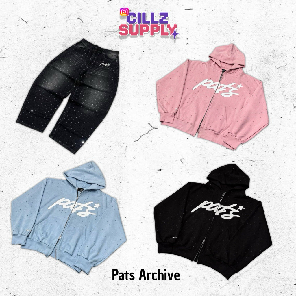 [ 100% ORIGINAL ] PATS ARCHIVE - ZIP HOODIE PATS COLLECTION