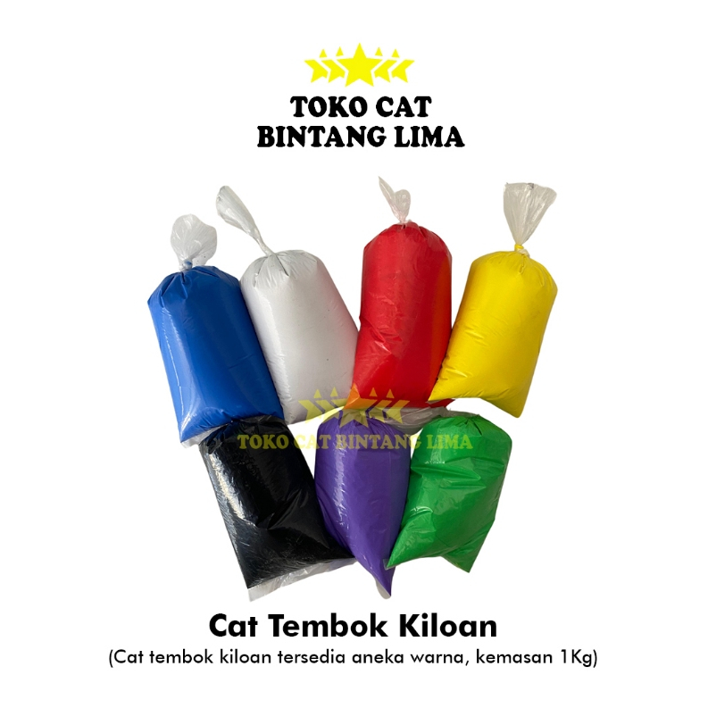 Cat Tembok KILOAN -  Cat dinding murah kiloan aneka warna