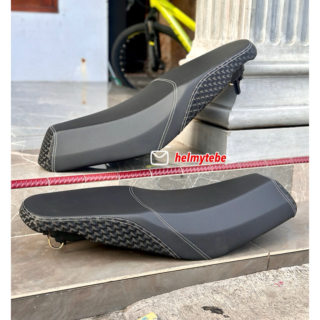 jok mio sporty smile karbon 4D model dua tingkat / jok mio kombinasi