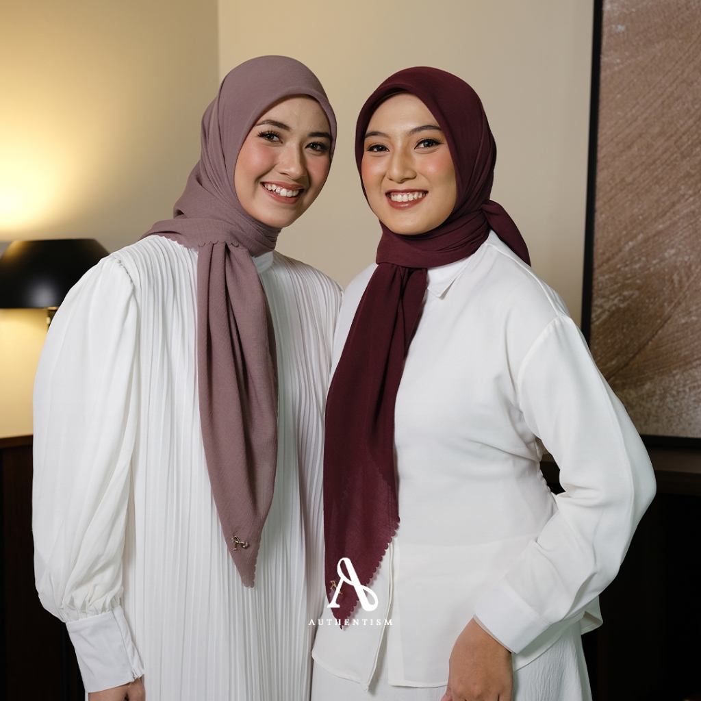 [NEW] AUTHENTISM Raline Basic Voal New Shades - Hijab Polos Segi Empat Voal Premium BEST SELLER