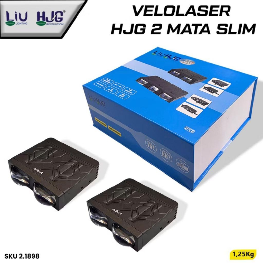 BILED Velolaser HJG 2 Mata Slim LIU HJG Super Terang 9-36V IP67