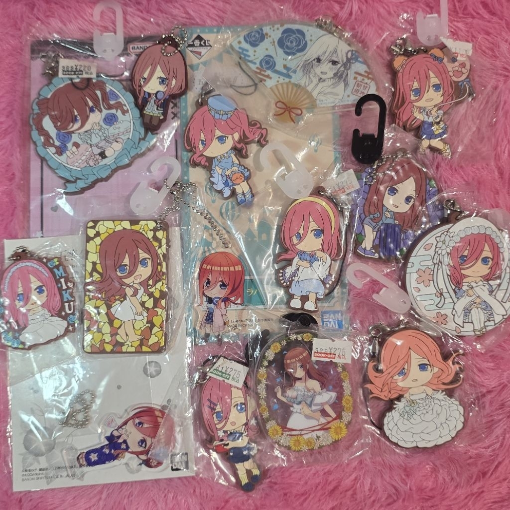 [UPDATE] nakano miku gotoubun The Quintessential Quintuplets Akrilik keychain gantungan kunci rubber