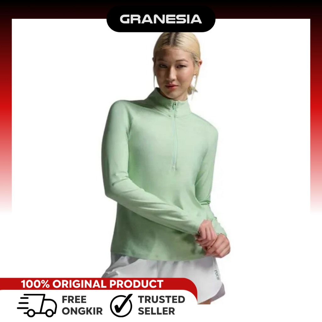 Baju Olahraga Lari Cewek 2XU Women's Aero 1/2 Zip WR7245ADD| Jacket Olahraga Lari Wanita