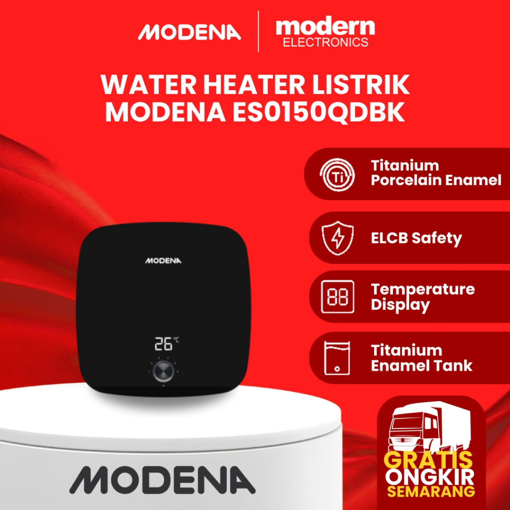 MODENA WATER HEATER LISTRIK 15 LITER ES0150QDBK