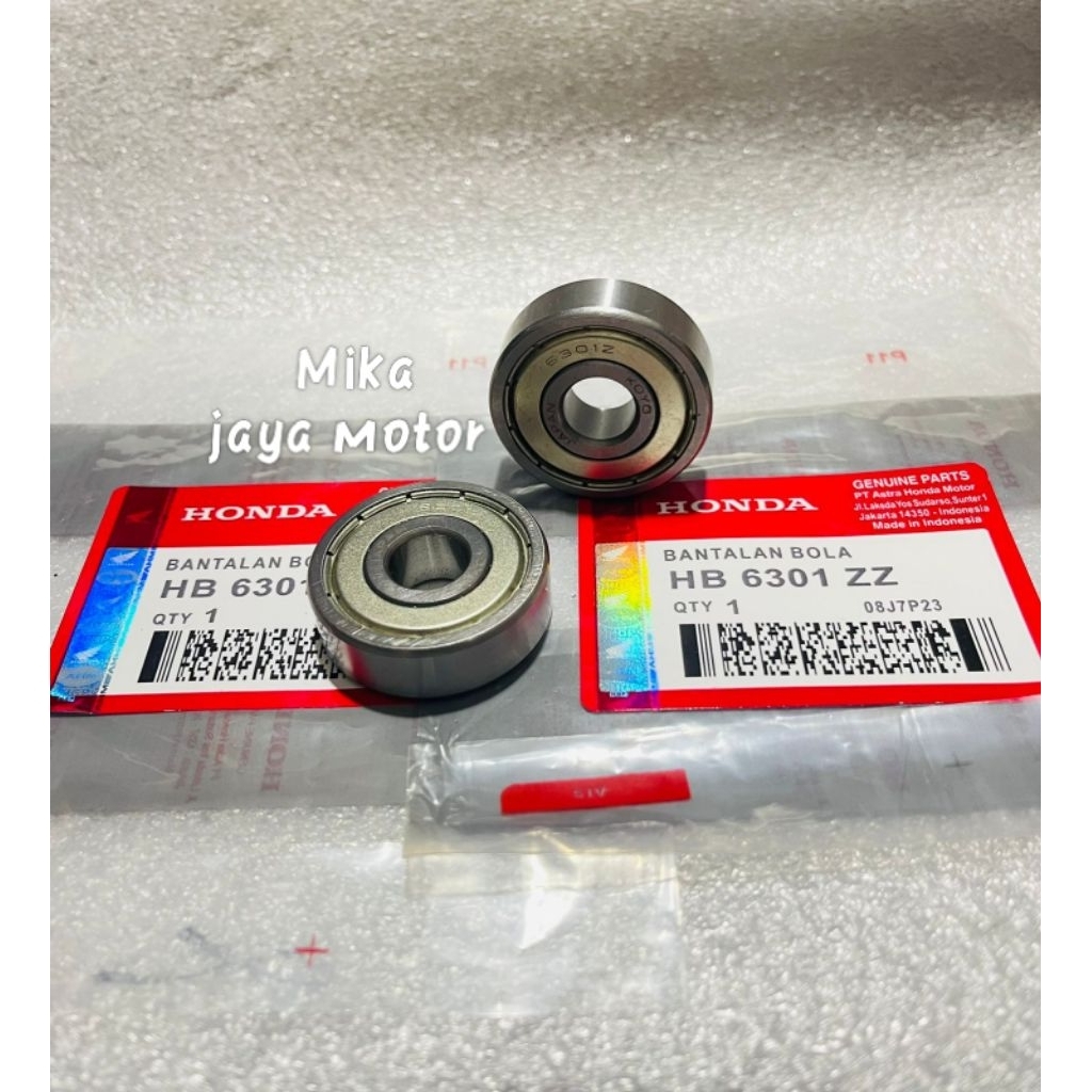 Bearing Laher Roda depan set 6301zz 2Pc Honda CB150R old Led CBR150R old LED Megapro monoshock