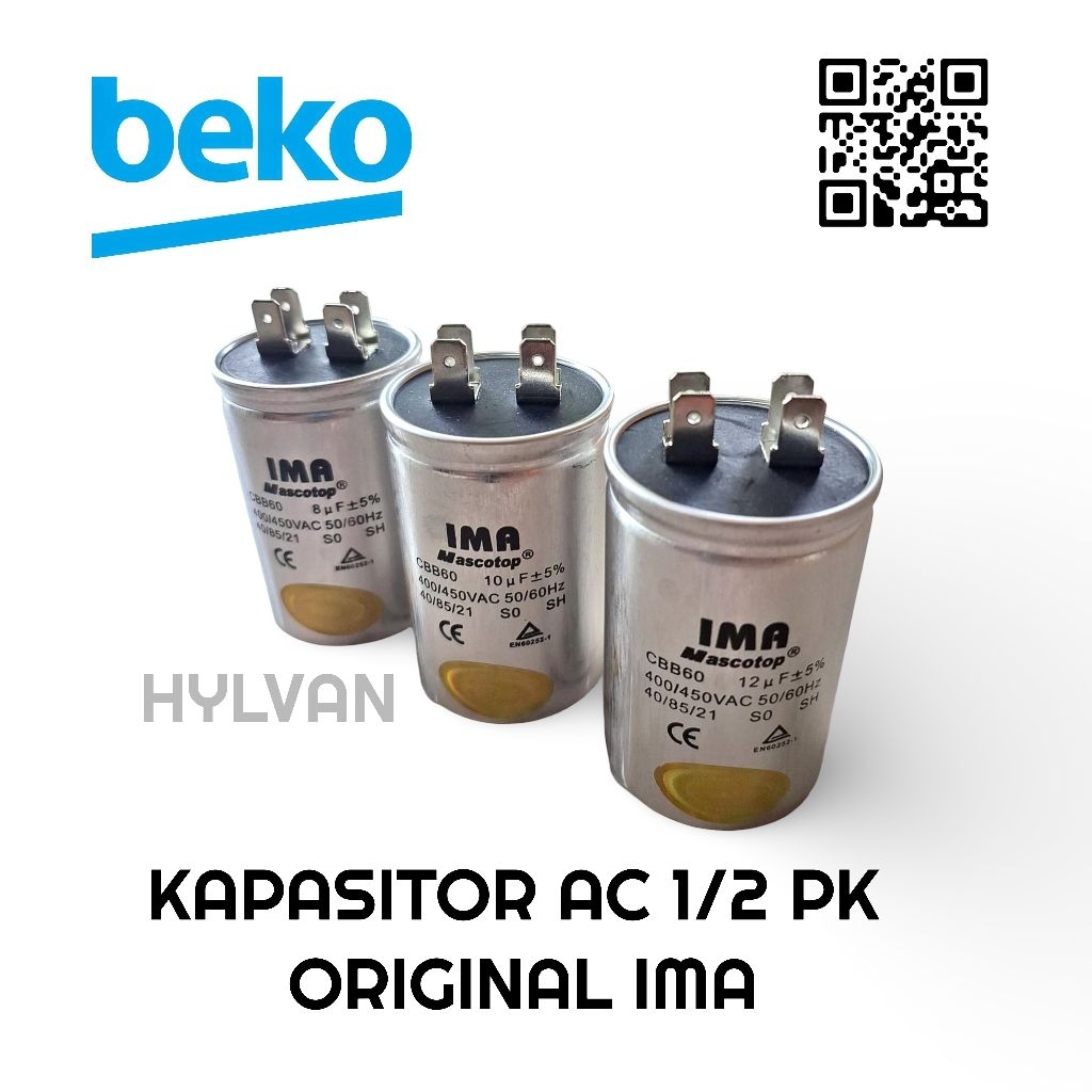KAPASITOR KOMPRESOR OUTDOOR AC 1/2PK | 0,5PK BEKO