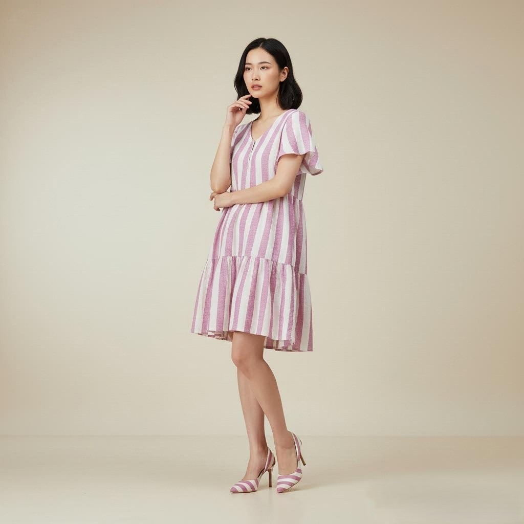 [HM-136] H*M Shortsleeve Dress Women | Dress Lengan Pendek Wanita