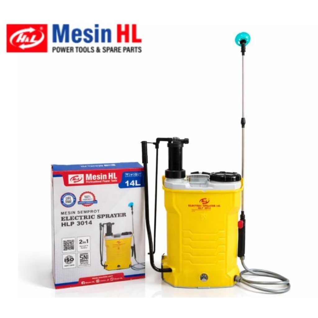 KHUSUS PULAU JAWA Sprayer Hama 14L 2IN1 HNL HLP 3014 Elektrik Manual SNI / Alat Semprot Semprotan Ob