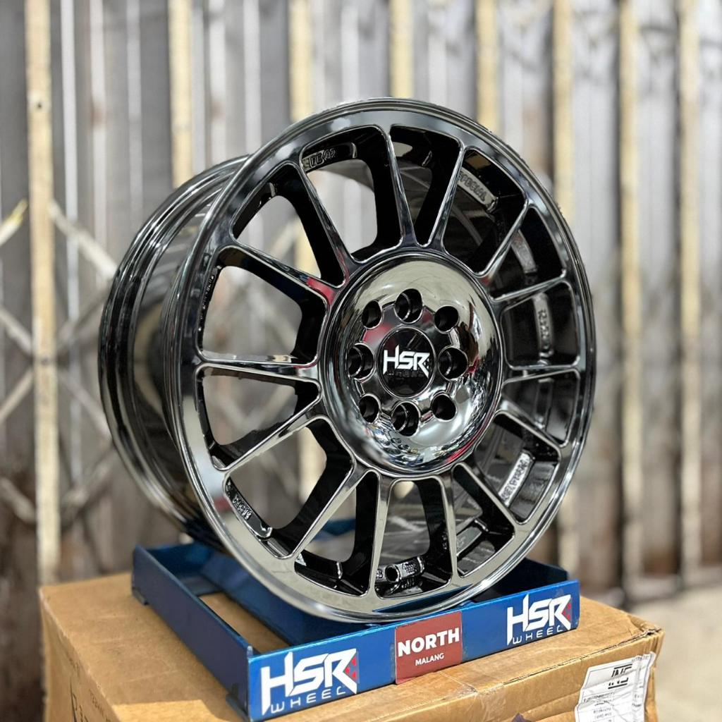 Velg Mobil Black Chrome Hsr wheel Original R16