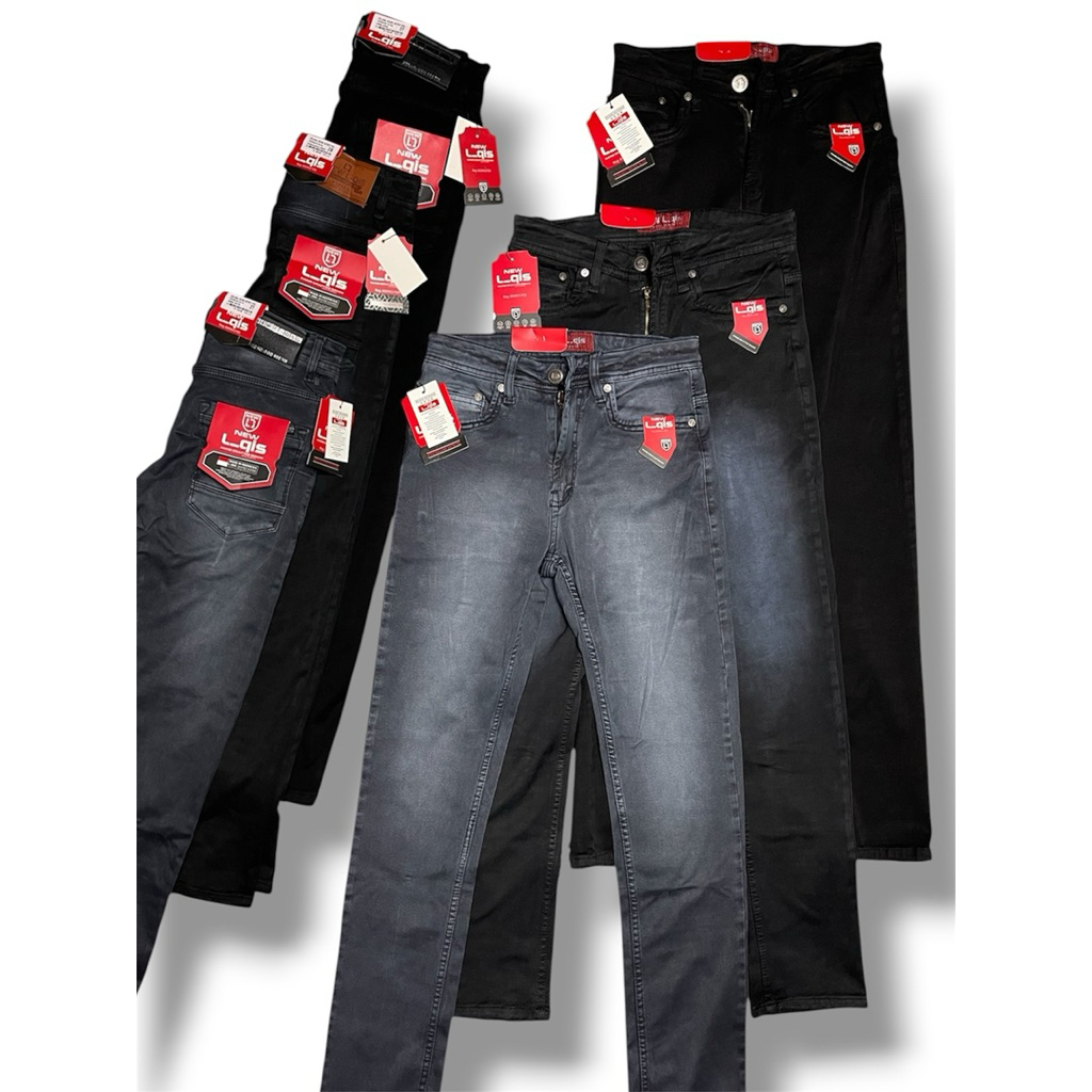 celana panjang soft jeans size 27/38 original NEW L-QIS Slimfit jeans