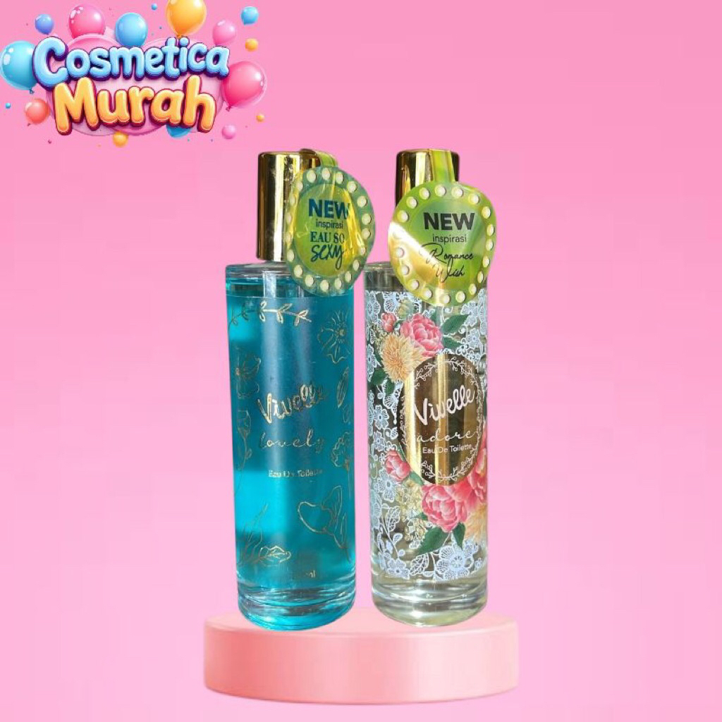 uo.pz} VIVELLE glass adore 100 ml eau de toilette aroma tahan lama wangi dan segar