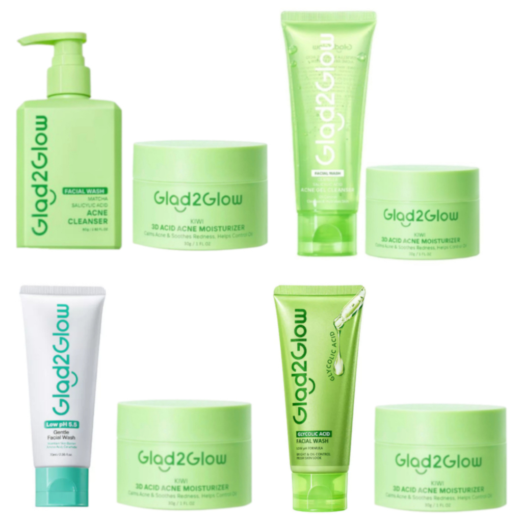 COMBO HEMAT 2in1 : KIWI 3D ACID ACNE MOISTURIZER 30 Gr + CENTELLA CLEANSER / MATCHA CLEANSER