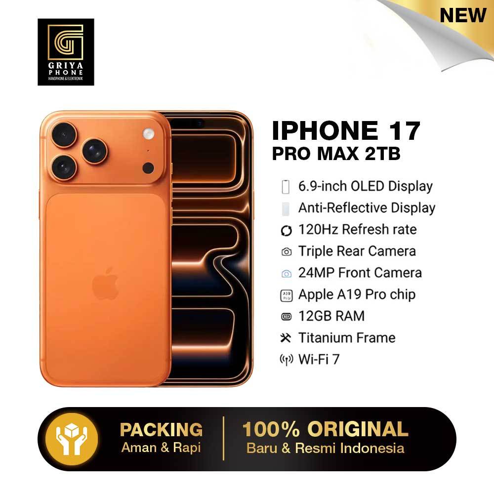 IPHONE 17 PRO MAX 2TB Garansi Resmi Indonesia