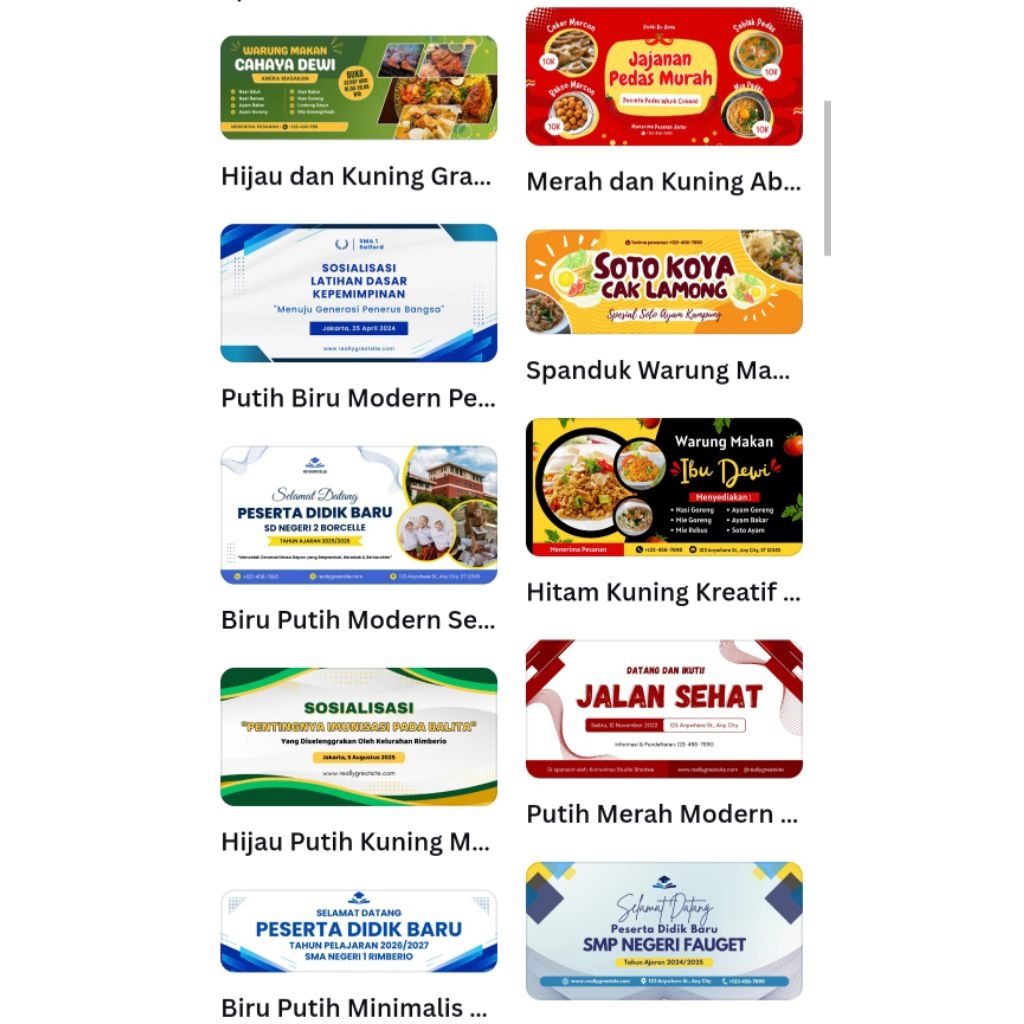 Jasa Design Spanduk / Poster Termurah