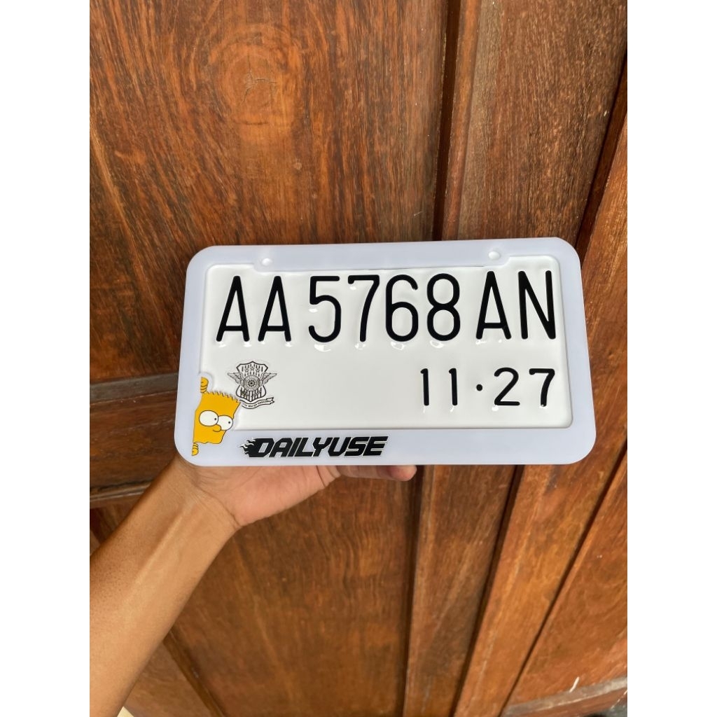 [Frame + Plat ] Frame & Plat Nomor Custom JDM Untuk Motor