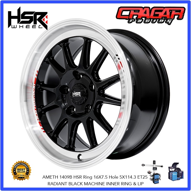 velg mobil hsr terbaru ring 16 lubang 5 untuk hrv innova stargazer ertiga xl7 dll-type hsr ameth