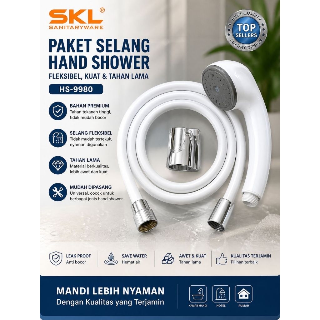 Hand shower mandi set komplit _Shower mandi plastik _shower mandi