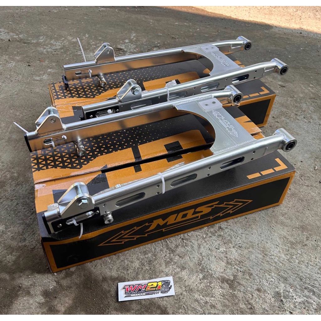 Swing Arm Megapro Primus tirev Mono MOS Model B Pro CNC Coak Lengan Ayun Silver Gold Black High Qual