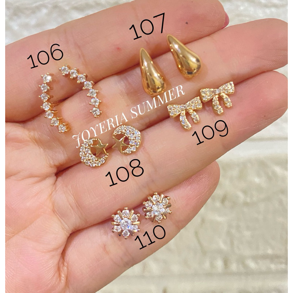 Joyeria Anting Tindik Tusuk Permata Pita pesta