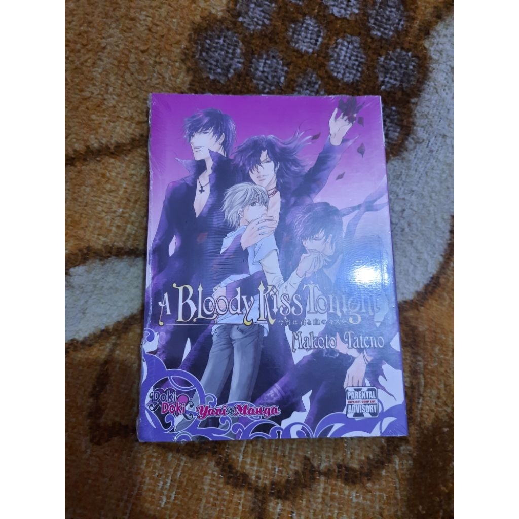 Manga BL Yaoi English A Bloody Kiss Tonight - Makoto Tateno (SUPER RARE) Segel