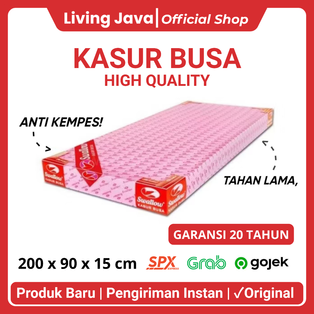 Kasur Busa Swallow 90x200 - Kasur Busa Swallow Anti Kempes Bandung